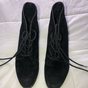 Madden Girl Black Wedge Booties